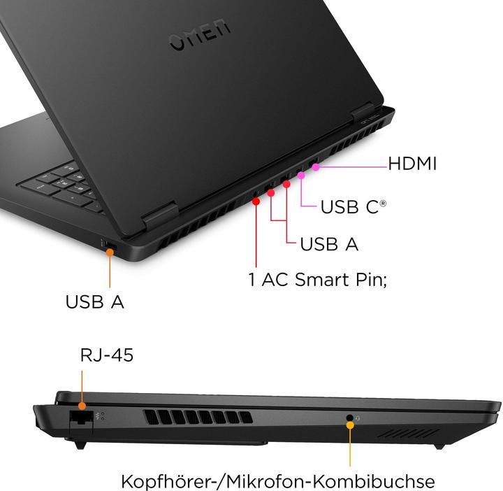 Image du produit HP Omen 17-db0079ng (17.30", AMD Ryzen 7 8845HS, 32 Go, 1000 Go, DE)