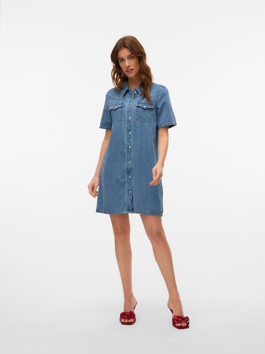 Produktbild Vero Moda VMAUSTIN Kurzes Kleid Jeanskleid (M)