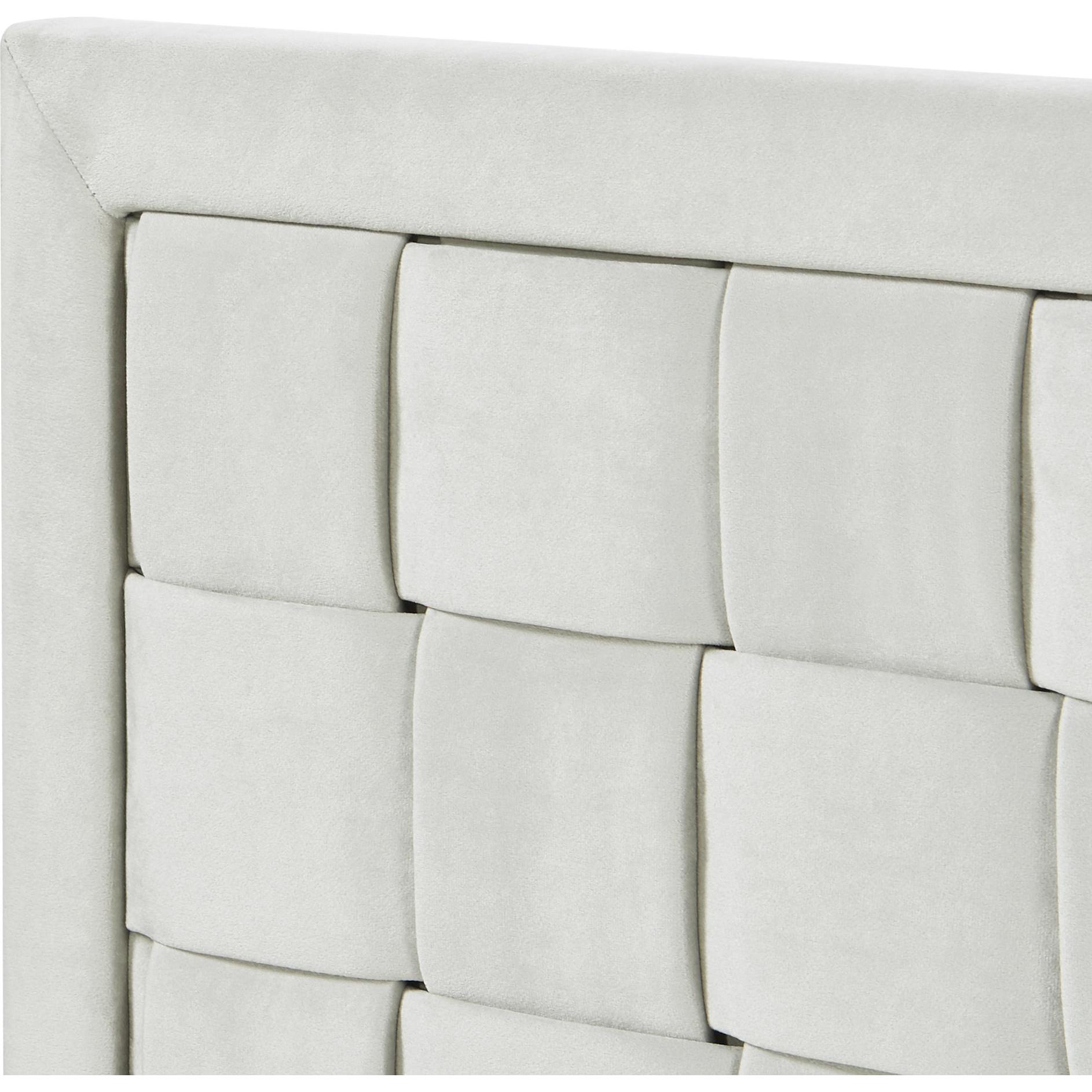 Thumbnail - En.Casa, Bett Zubehör, Kopfteil Tervo 160x50 cm Samt Grau