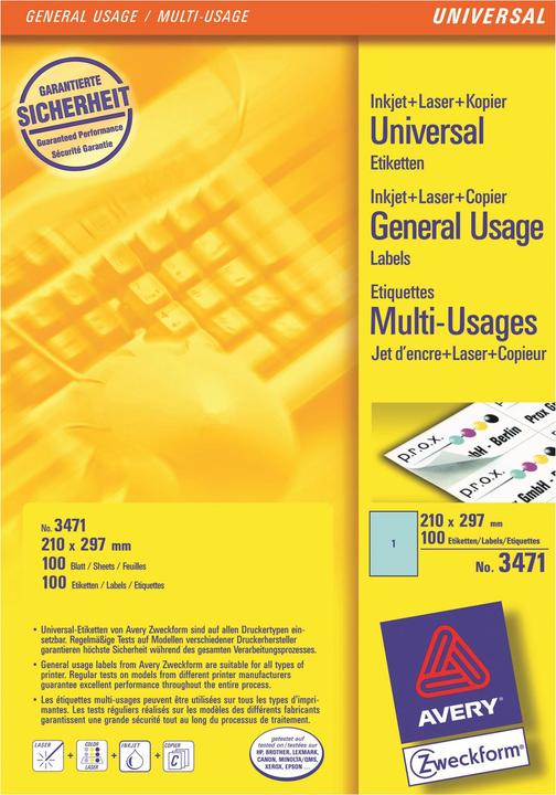 Immagine prodotto Avery Etichette organizzative