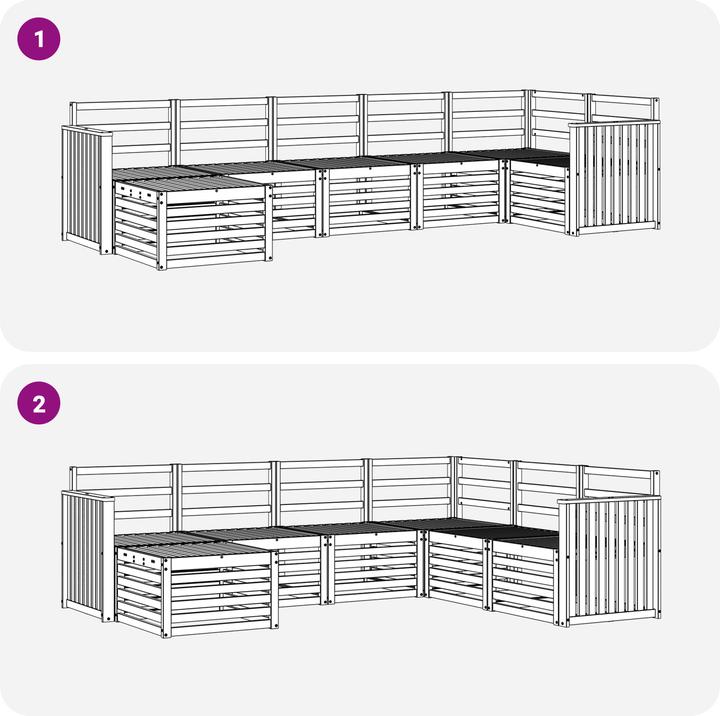 Produktbild vidaXL Outdoor-Sofa