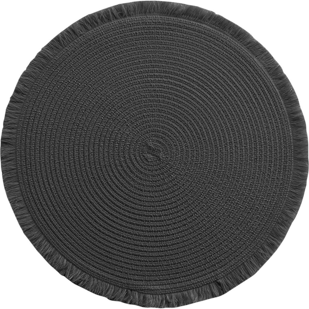 Casativo, Tischset, Tischset mit Fransen schwarz