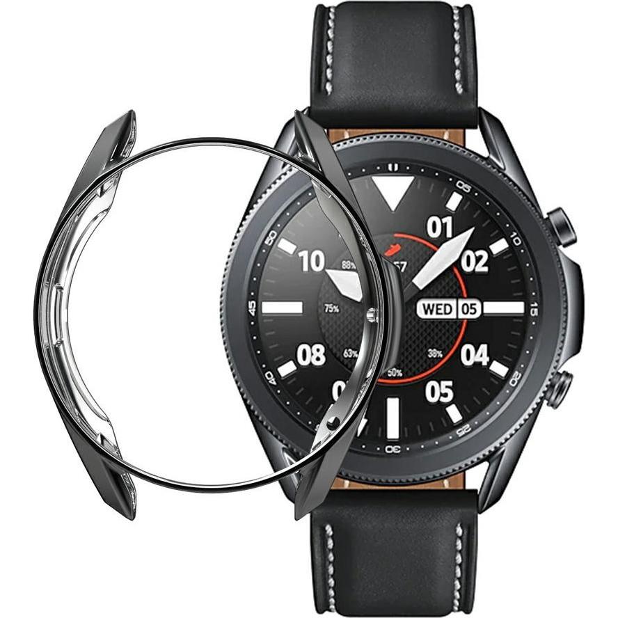 Thumbnail - Cover-Discount Galaxy Watch 3 41mm - Gummi Schutz Case schwarz, Smartwatch Zubehör, Schwarz
