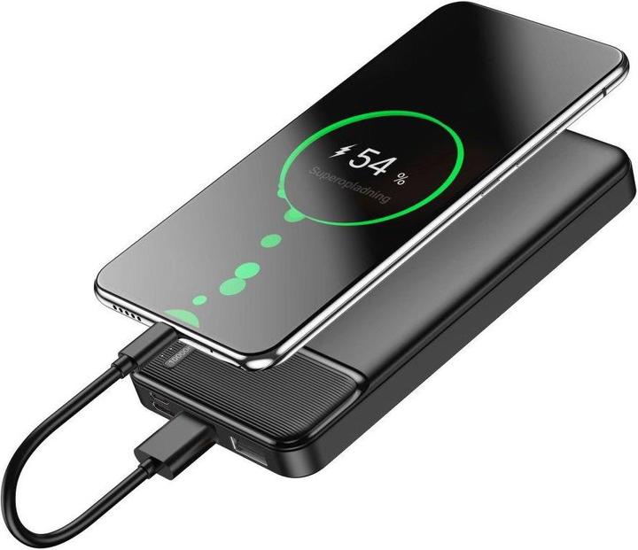 Actual product image Maxlife External battery Power Bank MXPB-01 10000mAh black (10000 mAh, 15 W, 37 Wh)