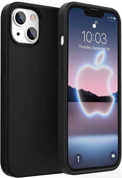 Produktbild Evelatus Apple iPhone 13 Liquid Silicone Case Black (Apple iPhone 13)