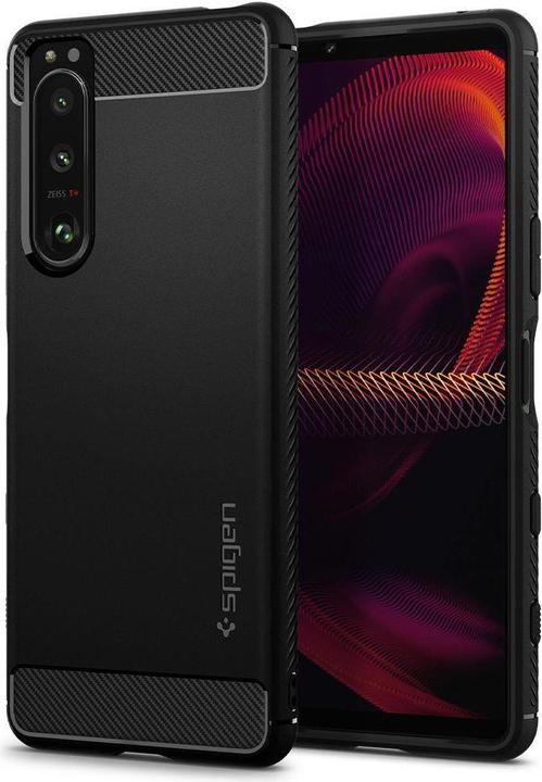 Produktbild Spigen RUGGED ARMOR SONY XPERIA 5 III MATTE Juodas