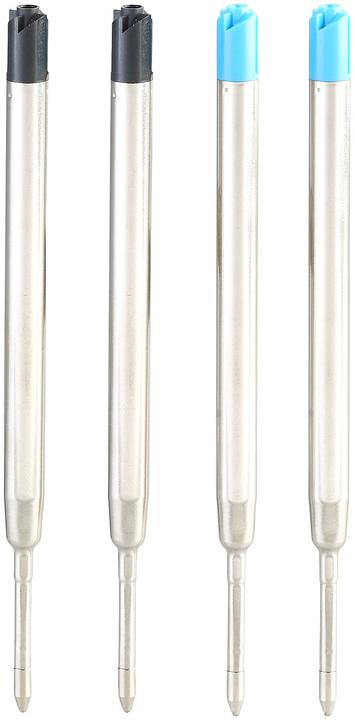 Immagine prodotto Pearl Biro retrattili di alta qualità in confezione regalo con 4 ricariche (Nero)