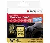 Produktbild AGFAPHOTO SDXC UHS II 64GB Professional High Speed U3 V90 (64 GB, SDXC, U3, UHS-II)