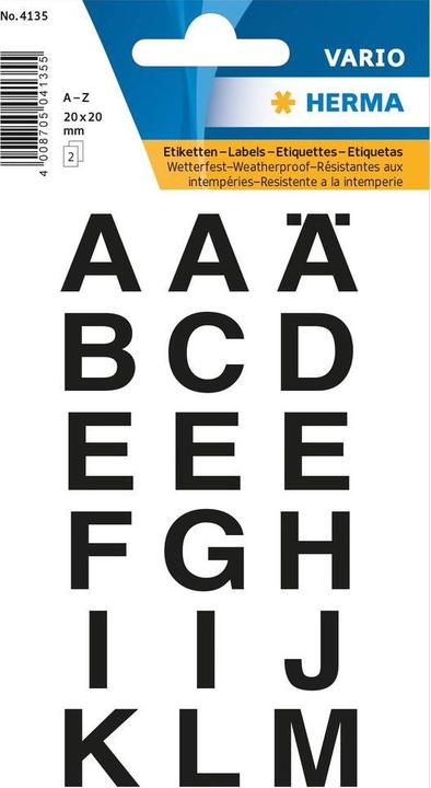 Image du produit HERMA Étiquettes de lettres