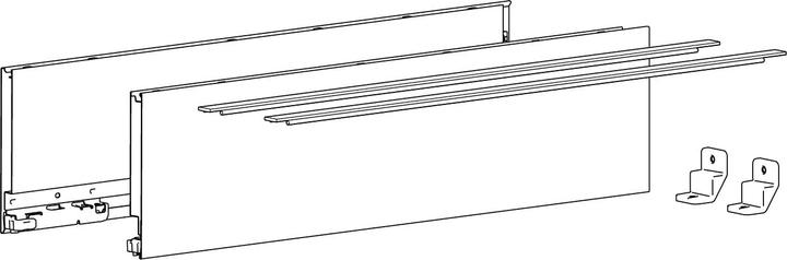Actual product image Hettich AvT Zargen-Set H139 NL350 anthraz. li/re