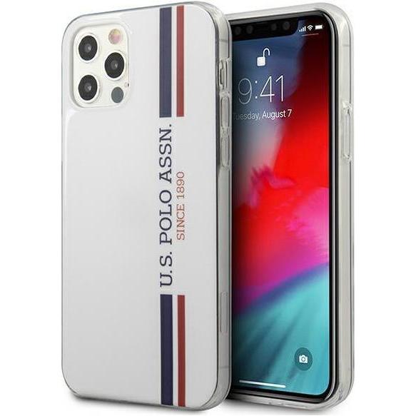 U.S. Polo US Polo USHCP12MPCUSSWH iPhone 12/12 Pro 6.1 "balta (Apple iPhone 12), Smartphone Hülle, Weiss