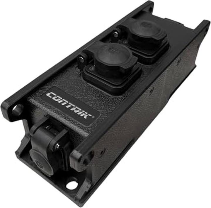 Actual product image Contrik 1027452 1 socket outlet distributor black