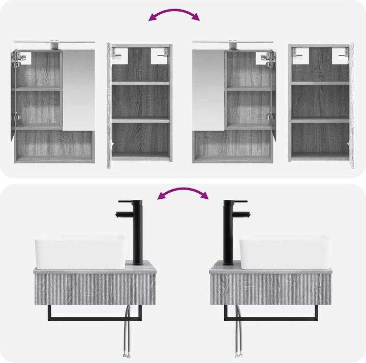Produktbild vidaXL Badezimmermöbel-Set