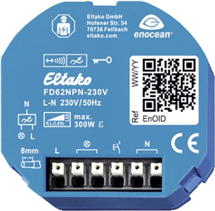 Immagine prodotto Eltako Attuatore di oscuramento universale radio FD62NPN-230V (Attuatore dimmerabile)