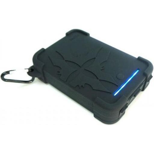 iBattz Powerbank BattSTation Tough Pro 12000 mAh Juodas (IB-PWB-BLK-A2) (12000 mAh), Powerbank, Silber, Schwarz