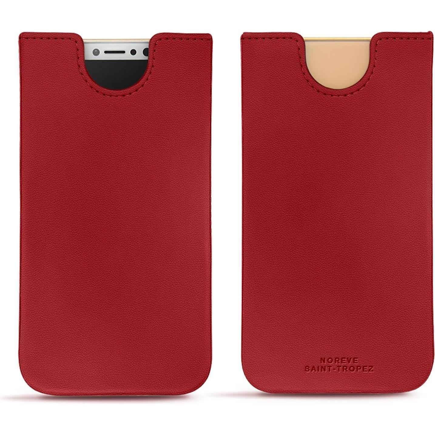 Noreve Lederschutzhülle (Apple iPhone XS), Smartphone Hülle, Rot