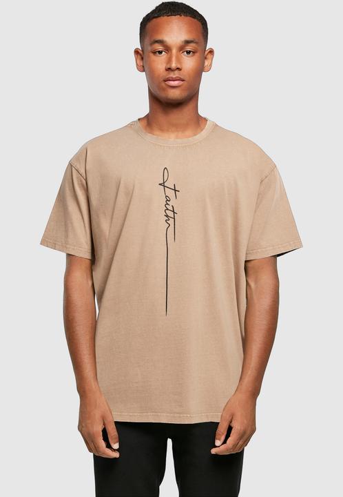 Produktbild Merchcode Faith Acid Washed Oversized Tee - 139217 (XL)