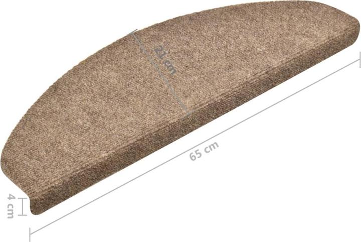 Immagine prodotto vidaXL Treppenmatte (65 x 21 cm)