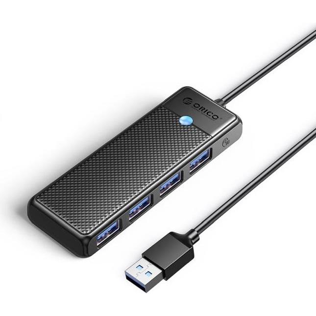 Orico PW Series (USB-A, 4 porte), Docking station + Hub USB, Nero