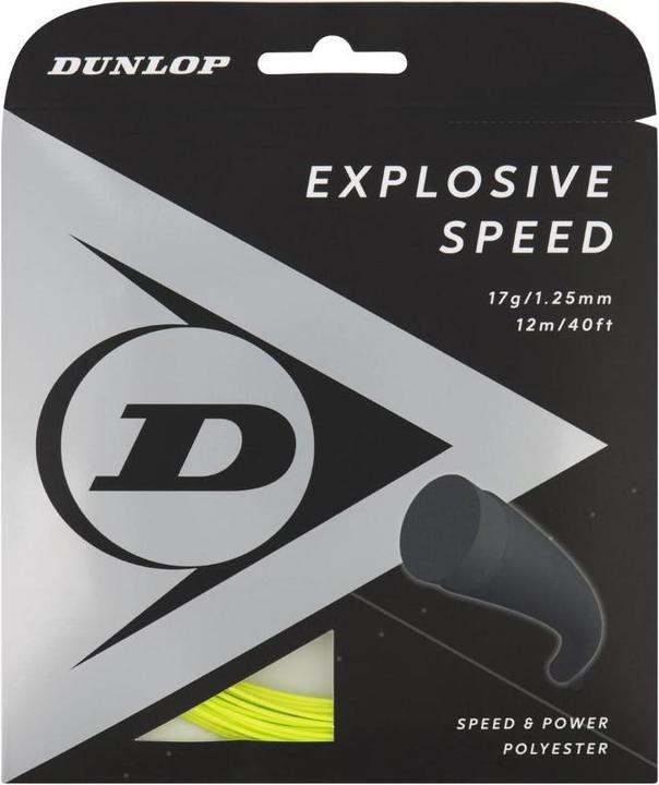 Immagine prodotto Dunlop Corde da tennis EXPLOSIVE SPEED 1,25mm17G 12M Giallo (1)