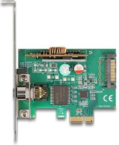Image du produit Delock Carte réseau PCI Express x1 2,5 Gigabit LAN 1 x M12 (Mini PCI Express)