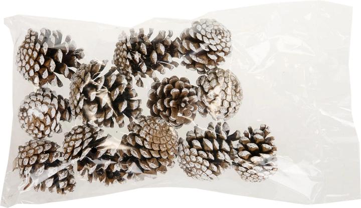 Chalet Streudeko Kiefernzapfen 200 g, Natur/Weiss