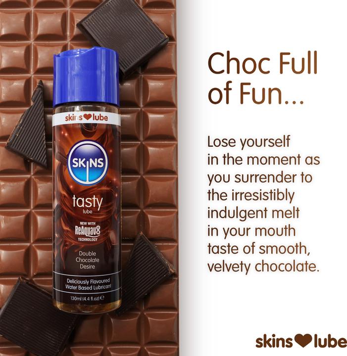 Produktbild Skins Tasty» Double Chocolate Desire 130ml Gleitgel mit natürlichen Aromen (130 ml)