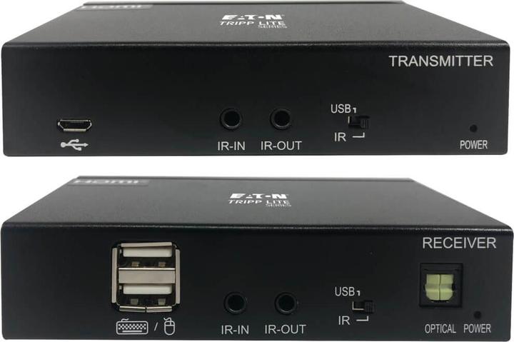 Produktbild Eaton USB-C to HDMI over Cat6 Extender Kit KVM Support 4K 60Hz 4:4:4 USB PoC HDCP 2.2 up t
