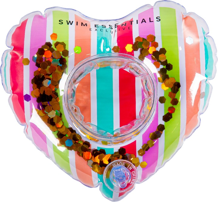 Actual product image Swim Essentials Rainbow heart cup holder