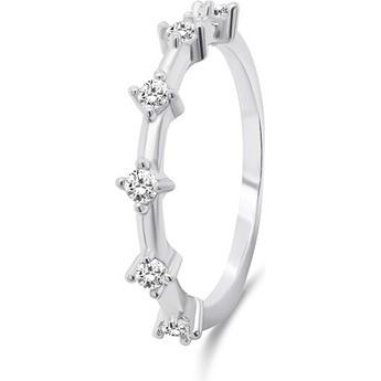 Brilio, Anello, Silver - Beautiful silver ring with zircons RI041W - Circuit: 54 mm, (54)