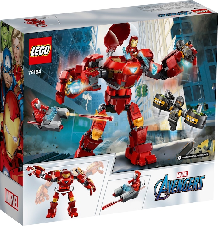 Actual product image LEGO Iron Man Hulkbuster vs. A.I.M. Agent (76164, LEGO Marvel)