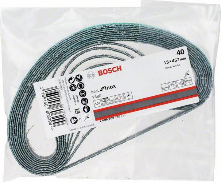 Produktbild Bosch Professional Zubehör PRO Y580 Schleifband, 13 x 457 mm, G40 (40)