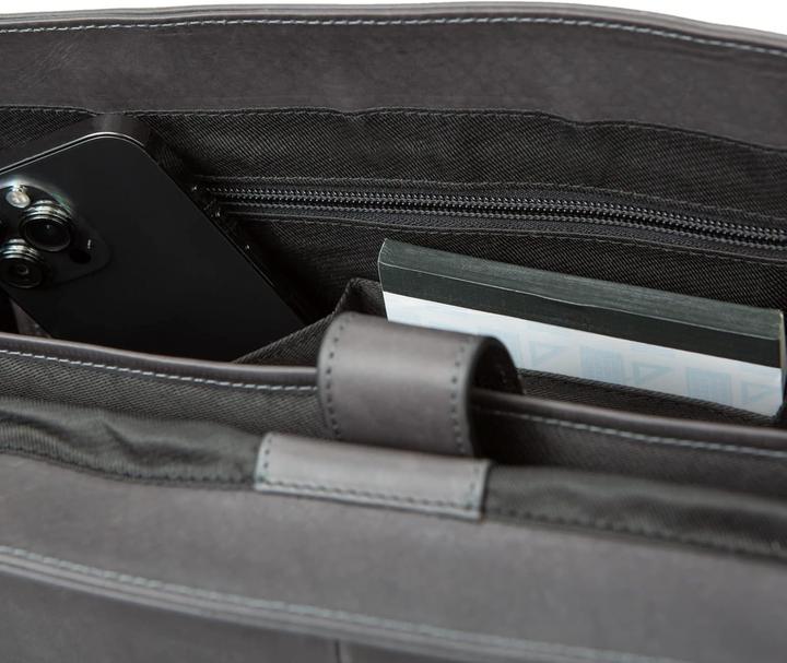 Produktbild Pridesoul Laptoptasche Leder Percent d.grau (15")