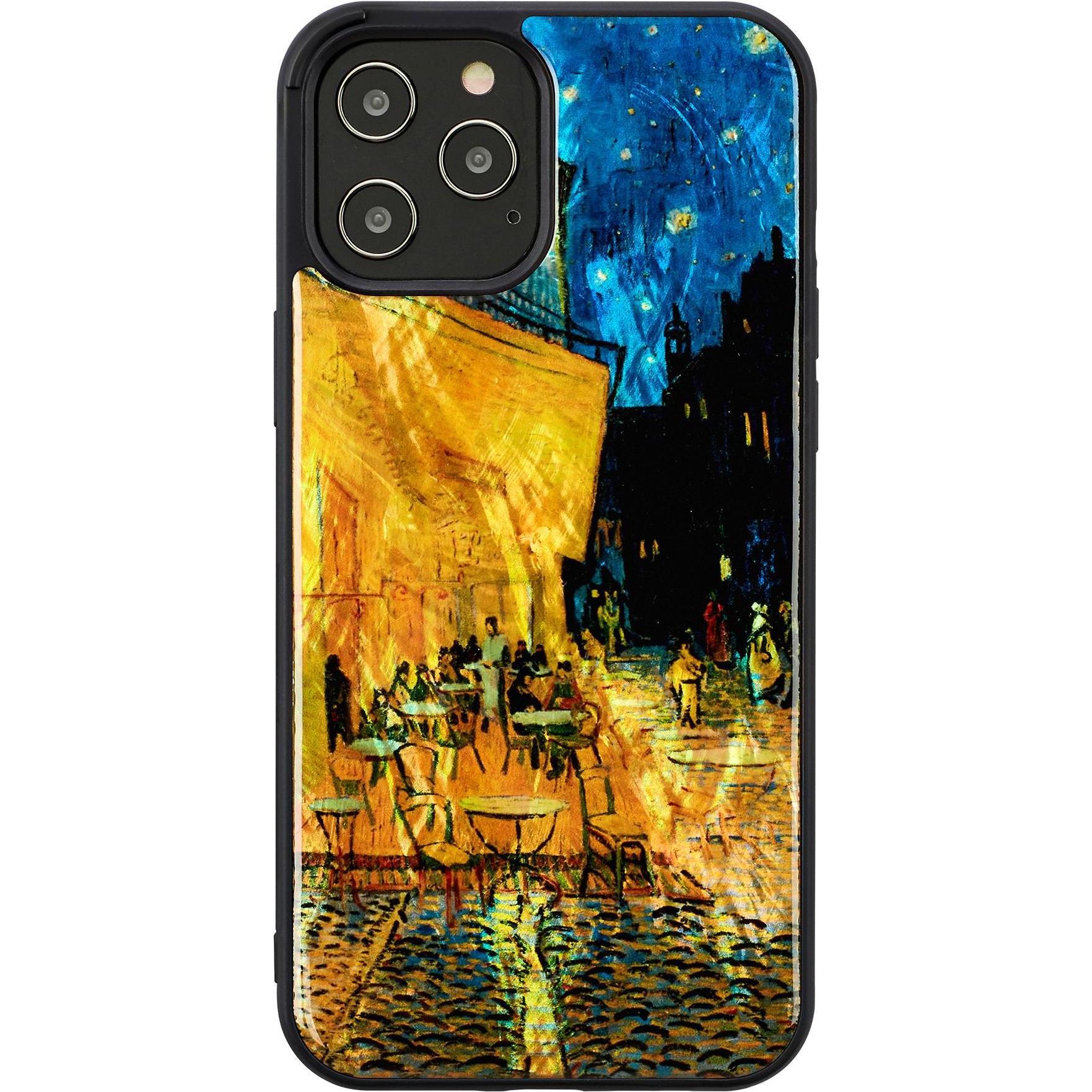 Ikins case for Apple iPhone 12 Pro Max cafe terrace juodas (Apple iPhone 12 Pro Max), Smartphone Hülle, Schwarz