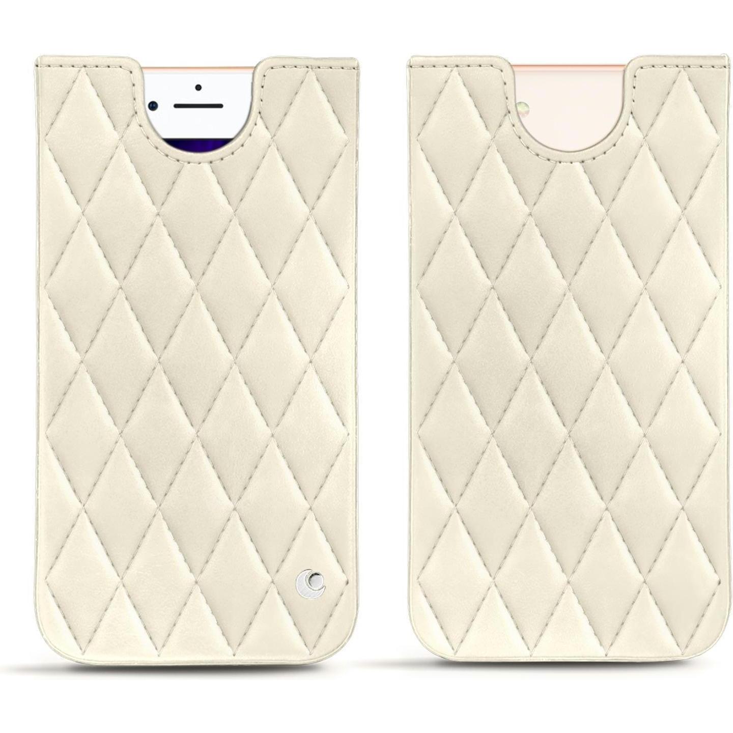 Noreve Lederschutzhülle (Apple iPhone 8), Smartphone Hülle, Weiss