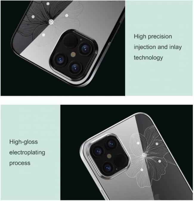 Immagine prodotto Devia Custodia Crystal Flora per iPhone 12 Pro Max blu (Apple iPhone 12 Pro Max)