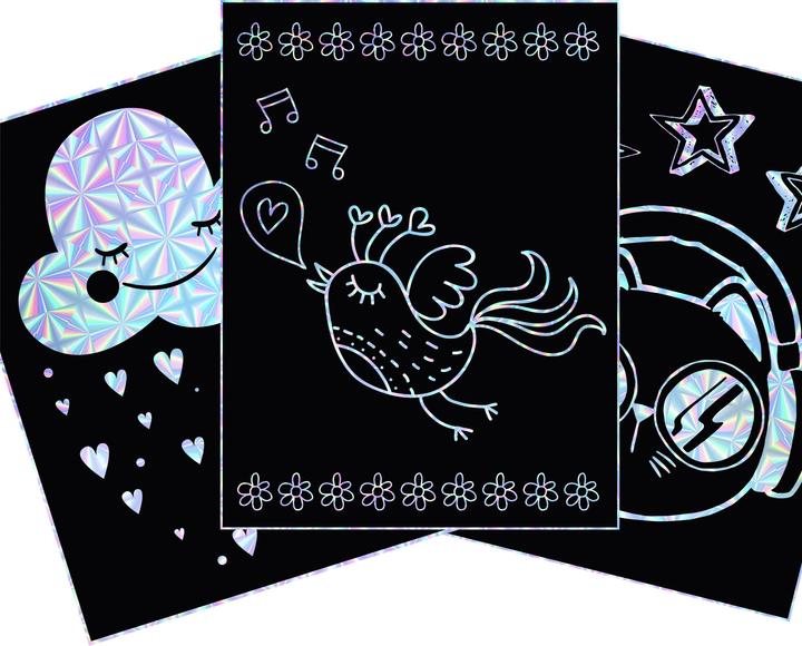 Produktbild Grafix Magic Scratch Block A4 (assortiert - 1 Stück)