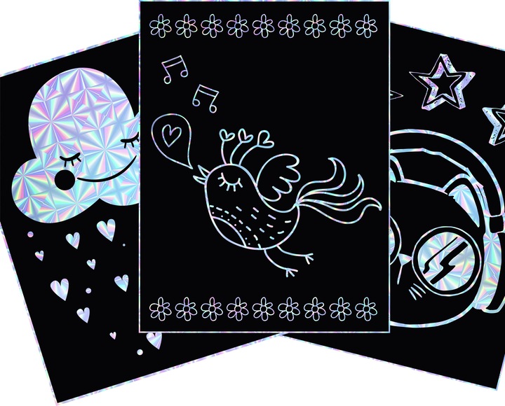 Produktbild Grafix Magic Scratch Block A4
