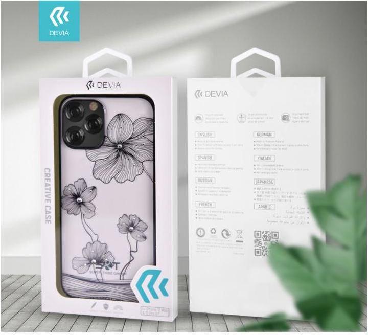 Immagine prodotto Devia Custodia Crystal Flora per iPhone 12 Pro Max blu (Apple iPhone 12 Pro Max)