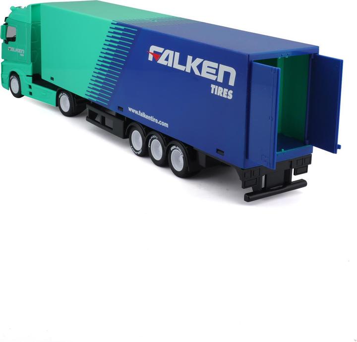 Image du produit Bburago 1:43 tracteur avec remorque MB Actros Gigaspace, 18-31460