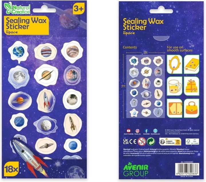 Avenir Wachsaufkleber - (18 Sticker)