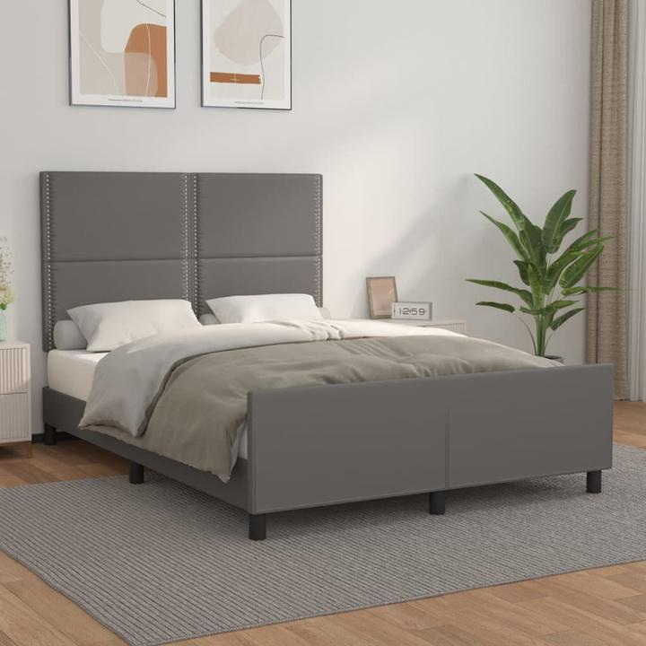 Produktbild vidaXL Bettgestell mit Kopfteil (140 x 190 cm)