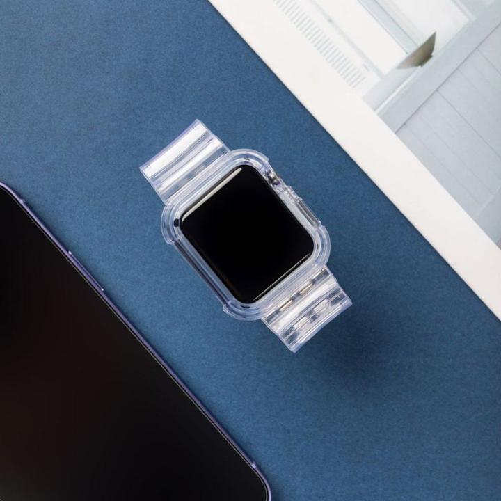 Produktbild Hurtel Strap Light Set replacement band strap case for Watch 3 42mm / Watch 2 42mm blue (TPU)