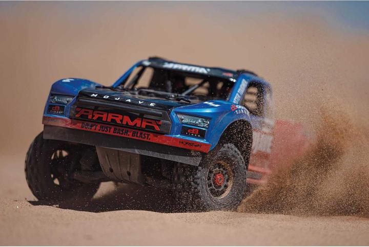 Produktbild Arrma Short Course Truck Mojave 4x4 4S BLX Blau, ARTR, 1:8 (ARR Almost-Ready-to-Race)
