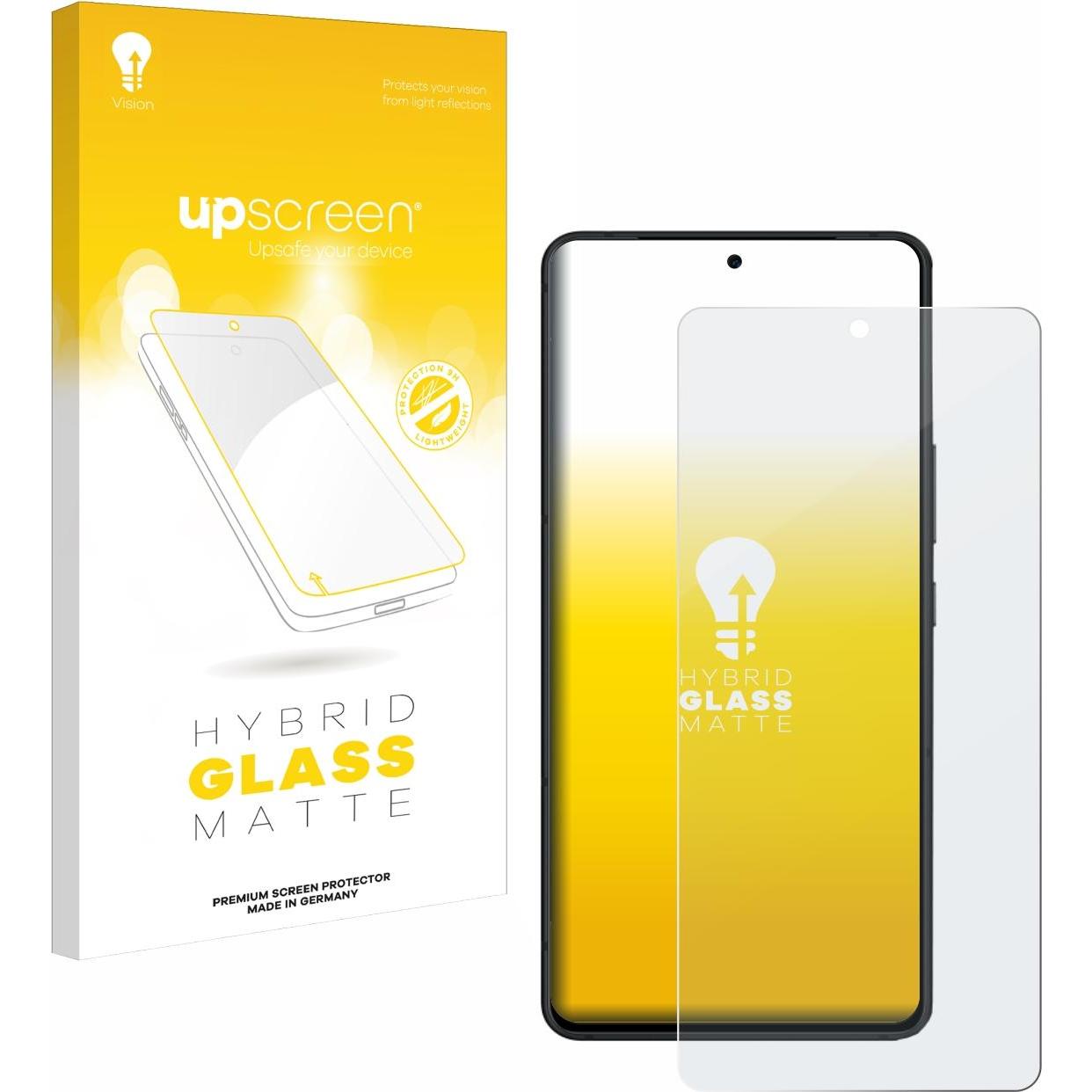 upscreen Reflection Shield Panzerglasfolie Matt (1 Stück, Asus ROG Phone 8 Pro), Smartphone Schutzfolie, Grau