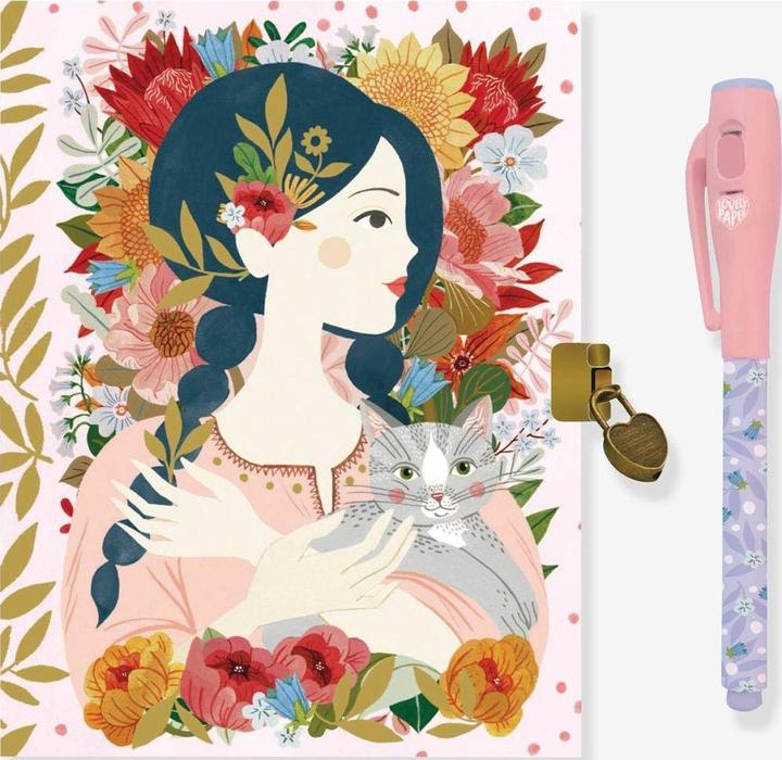 Djeco Journal secret d'Oana (À rayures, Couverture rigide)