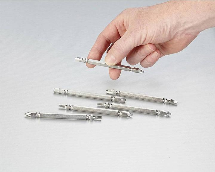 Produktbild kwb Doppelbit-Set PH/PZ/Schlitz 100mm (Kreuz Pozidriv PZ)