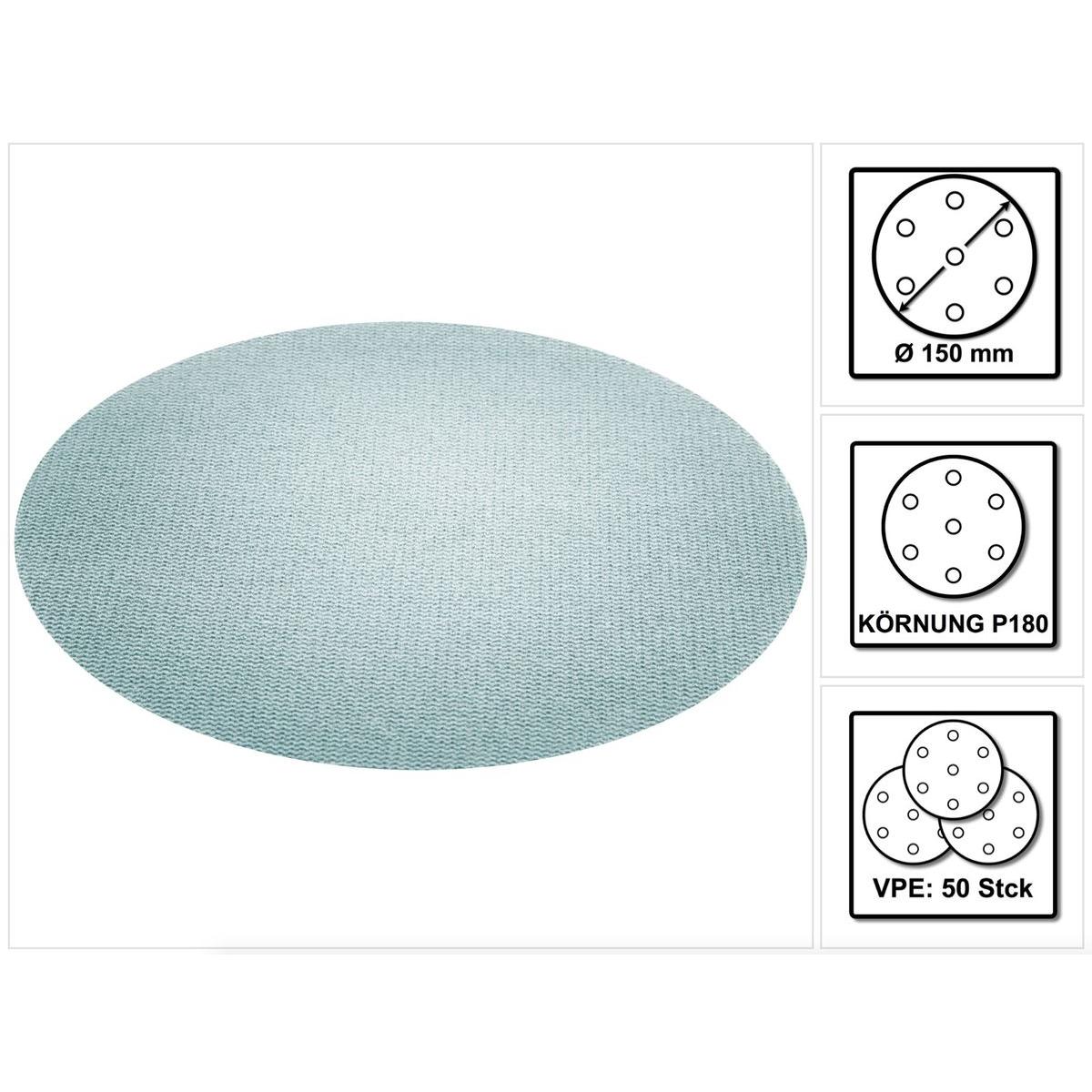 Thumbnail - Festool, Schleifmittel, Netzschleifmittel STF D150 P180 GR NET/50 (P180)