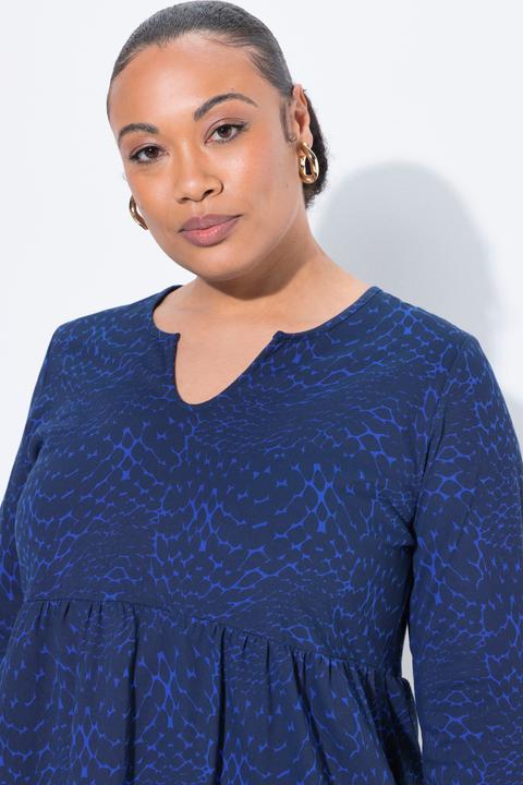 Actual product image Ulla Popken Graphic Print Empire Pocket Knit Tunic (50, 52)