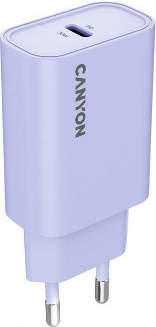 Actual product image Canyon Adapter charger OnCharge 30CL Max Power 30W 1xPD EU Purple (30 W, 1 portion)